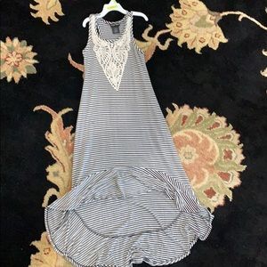 black and white dress